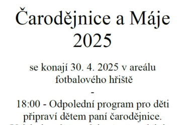 Čarodějnice a Máje