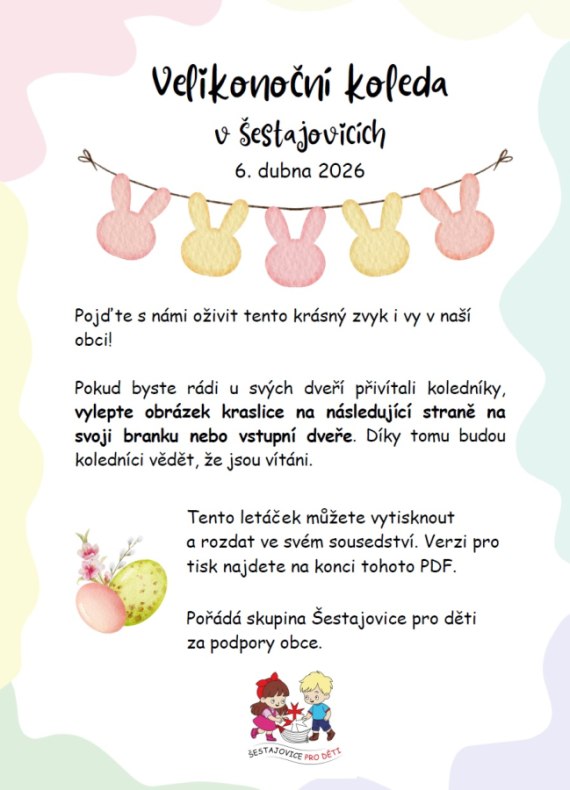 Velikonoční koleda v Šestajovicích