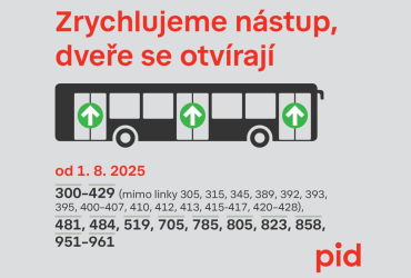 MHD - změna režimu nástupu